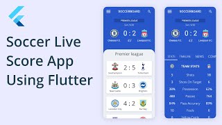 Flutter Soccer Live Score App [upl. by Nimrak365]