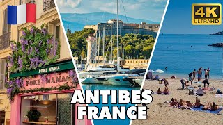 ANTIBES French Riviera Côte dAzur  🚶‍ 🇫🇷 FULL Walking Tour Old Town amp Beaches🌞🏖️ [upl. by Ayocat443]