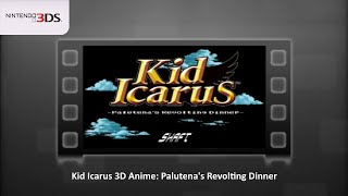 Kid Icarus 3D Anime Palutenas Revolting Dinner Nintendo 3DS Preview [upl. by Eaj]