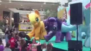 My Little Pony  Twilight Sparkle Falls off Stage During Live Performance [upl. by Arretnahs]