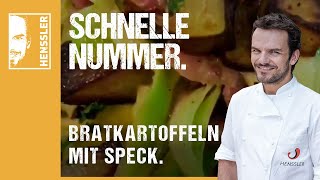 Schnelles BratkartoffelnRezept mit Speck Zwiebeln und Zucchini von Steffen Henssler [upl. by Kemp]