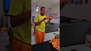 MY SON TRIED THE NEW VIRAL PIZZA FROM DOMINOS PIZZA SHORTS BASEBALL [upl. by Hurlbut]