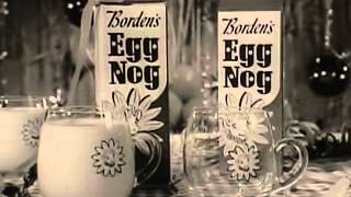 VINTAGE 60s BORDENS EGG NOG AD  ELSIE PROMOTING A CONCOCTION OF CHICKEN amp COW PRODUCTS EGG NOG [upl. by Bounds198]