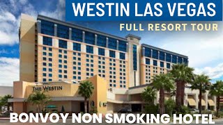 Westin Hotel Bonvoy stay in Las Vegas Full Resort pool and room tour [upl. by Aikar]