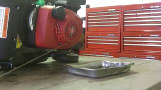 Changing amp Draining Your Walk Behind Lawn Mowers Oil [upl. by Sansen]