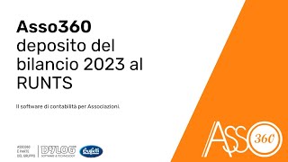 Il bilancio 2023 per Enti del Terzo Settore Come crearlo con Asso360 [upl. by Neitsirk12]