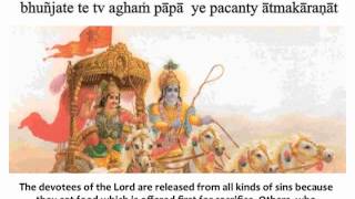 Bhagavad Gita Chapter 3  Verse 13 [upl. by Carly]