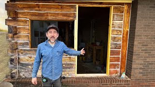 My Log Cabin New Door Install Challenges and Solutions [upl. by Sophi809]