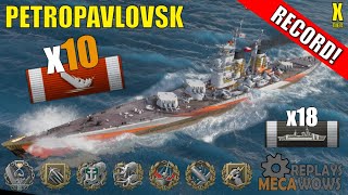 ULTRA RECORD 10 Kills Petropavlovsk 320k Damage  World of Warships Gameplay [upl. by Motch]