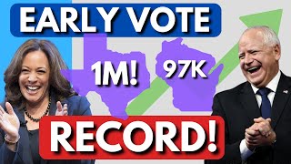 RECORD BREAKING Early Voting in Texas and Wisconsin [upl. by Naval970]