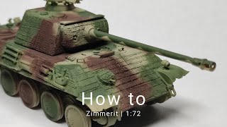 How to Zimmerit  172  Deutschgerman [upl. by Eirrahs]