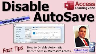 How to Disable Automatic Record Saving in Microsoft Access [upl. by Crim]