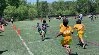 7U8U NFL Flag Football Play Offs highlights Baby almost 😅 gets ran over [upl. by Elaina992]