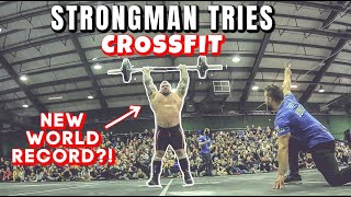 Strongman Tries CrossFit  WORLD RECORD ft Eddie Hall [upl. by Silas]