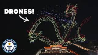 Incredible Drone Display is World’s Biggest Ever  Guinness World Records [upl. by Fenny]