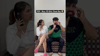 Boys VS Girls Cheat Day 😂 rajatswati comedy funny swatimonga couplegoals ytshorts [upl. by Hurlbut]