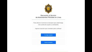 como tramitar antecedentes policiales en linea [upl. by Dnyletak]