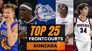 Top 25 Frontcourts In College Basketball Gonzaga Bulldogs [upl. by Abey769]