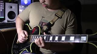 Edwards ELP custom w Seymour Duncan Seth Lover set  high gain soloing [upl. by Cyril]