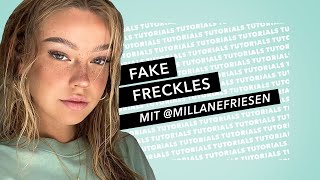 FAKE FRECKLES TUTORIAL  einfach amp schnell mit millanefriesen I Douglas Cosmetics [upl. by Alvina]