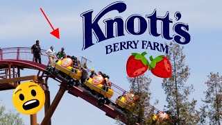 Knotts Berry Farm Rides 2018 Sidewinder Roller Coaster [upl. by Atsyrc912]