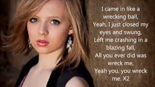 Wrecking Ball  Miley Cyrus by Madilyn Bailey Lyrics [upl. by Noyahs]