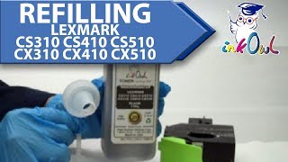 How to Refill LEXMARK CS310 CS410 CS510 CX310 CX410 CX510 Cartridges [upl. by Dorothy652]