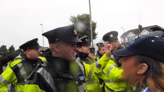 Gardai attack residents of clarehall peacefully protesting [upl. by Naras]