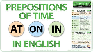 AT ON IN  Prepositions of Time in English [upl. by Idell]