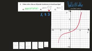 Dalles matte testa dig själv Ma3 uppgift 2 inom rationella uttryck [upl. by Clarke]