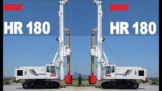 Mait Hydraulic Rotary Rig HR 180  Mait piling Rig HR 180 [upl. by Annor]