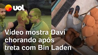 BBB 24 Davi chora escondido na academia após briga com Bin Laden vídeo mostra momento [upl. by Imaon745]