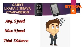 CATEYE Padrone Stealth Edition vs LIXADA Wireless Bike Computer vs STRAVA Apps [upl. by Rick]