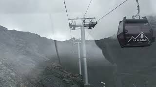 La Plagne Cab Ride Télécabine des Glaciers 1 et 2 [upl. by Lenna]