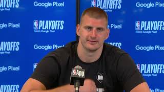 Nikola Jokic reacts to getting knocked out of playoffs by the Timberwolves in Game 7  NBA on ESPN [upl. by Alex902]