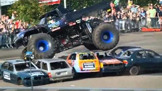 Haaksbergen accident Multiple angles  Monster truck rides on a crowd of people [upl. by Vlad]