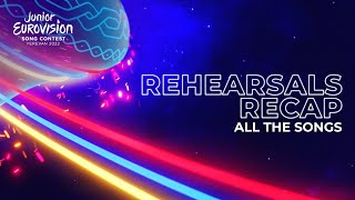 Start Voting Now Rehearsals Recap  All The Songs  Junior Eurovision 2022 [upl. by Ettennat]