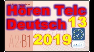 Modelltest 13 A2B1 Hören Deutsch 2019 [upl. by Adorne343]