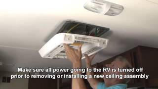 How To Install a Deluxe Free Delivery AC Ceiling Assembly RVDIYChannelcom [upl. by Hooge]