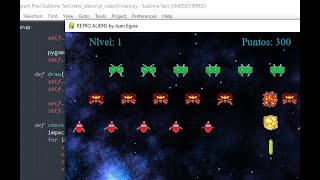 Juego de Naves en Python Pygame Parte 13 Código mejorado [upl. by Eednim622]