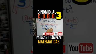 BINOMIO AL CUBO 3  EJERCICIOS RESUELTOS  ÁLGEBRA matematicas facil divertido [upl. by Barb]