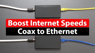 Turn Coax to Ethernet to Boost Speeds  ASUS MA25 MoCA Adapter Review [upl. by Aserehtairam]