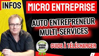 🔴▶▶ AUTO ENTREPRENEUR MULTISERVICES EN 2024  COMMENT ÇA MARCHE [upl. by Guild]