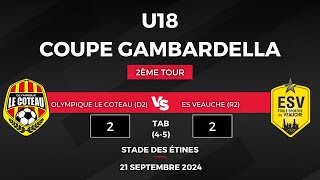 U18 COUPE GAMBARDELLA OLC vs ES Veauche  210924 [upl. by Higbee]