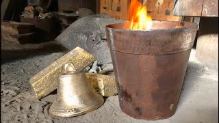 Bronze bell casting process  Fabricación de campanas en bronce [upl. by Yttap419]