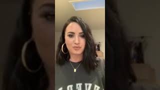 Demi lovato Instagram Live 040720 [upl. by Hanafee]