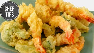 Crispy Tempura Batter Recipe ANYONE Can Make  Chef Tips [upl. by Mixam778]