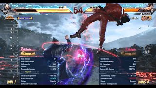 Hard 100 Damage Kazuya Combos no rage landed online in Tekken 8viralpewgf combovideoshorts [upl. by Arriaes]