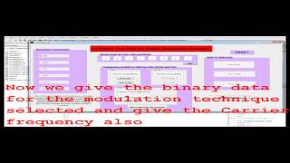 Project Based learning Digital Modulation techniques using Matlab GUI [upl. by Htinnek]