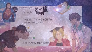 yns harem position by ariana grande lyric prank  haikyuu [upl. by Aenahs]